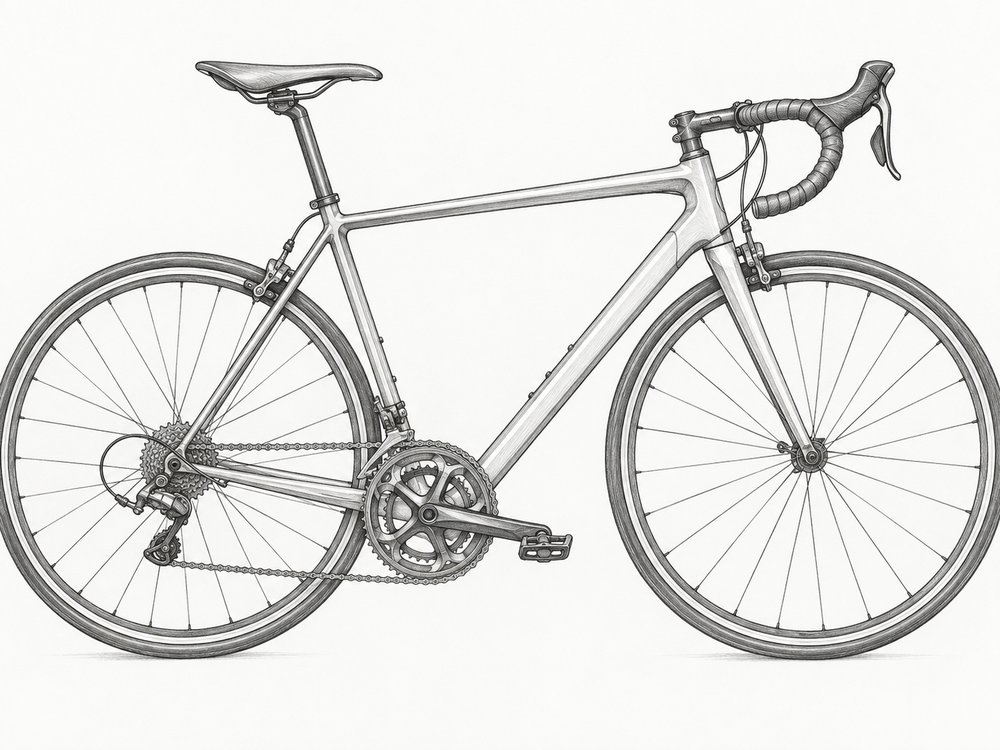 Reference bicycle image both models were asked to reproduce